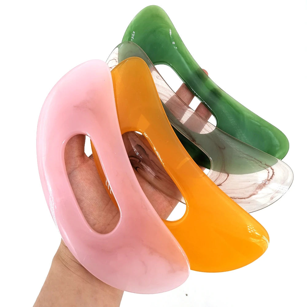Gua Sha Schraper – Natuursteen & Hars Massagetool