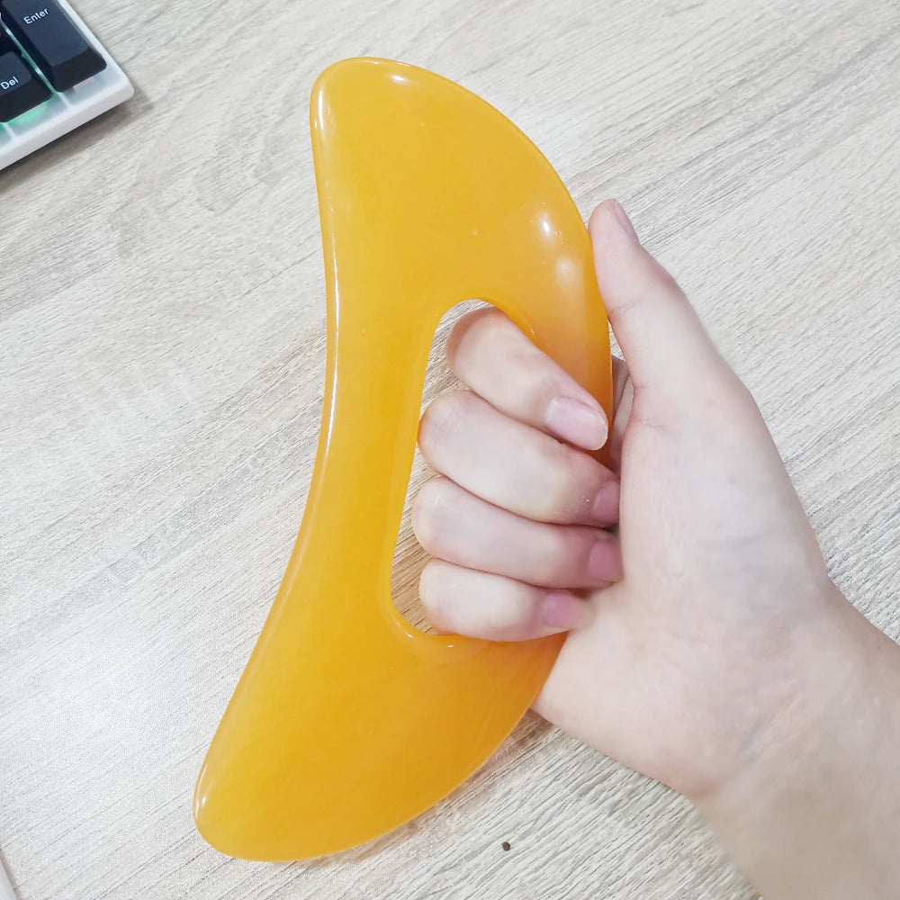 Gua Sha Schraper – Natuursteen & Hars Massagetool
