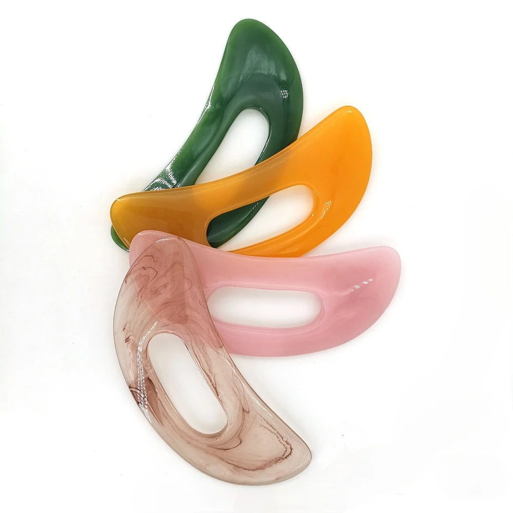 Gua Sha Schraper – Natuursteen & Hars Massagetool