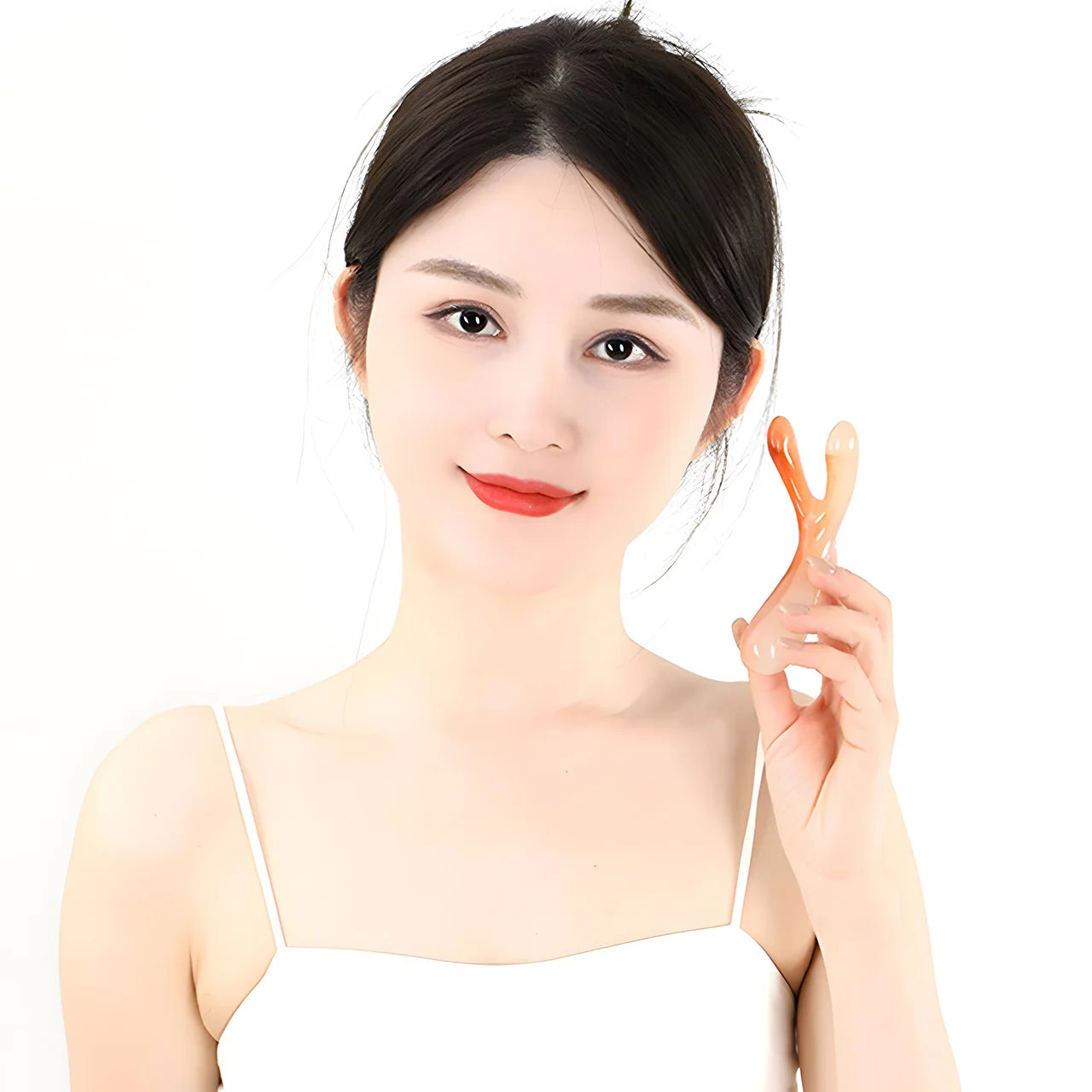 Y-vormige Gua Sha Gezichtslifter – Neus & Contouring Massage