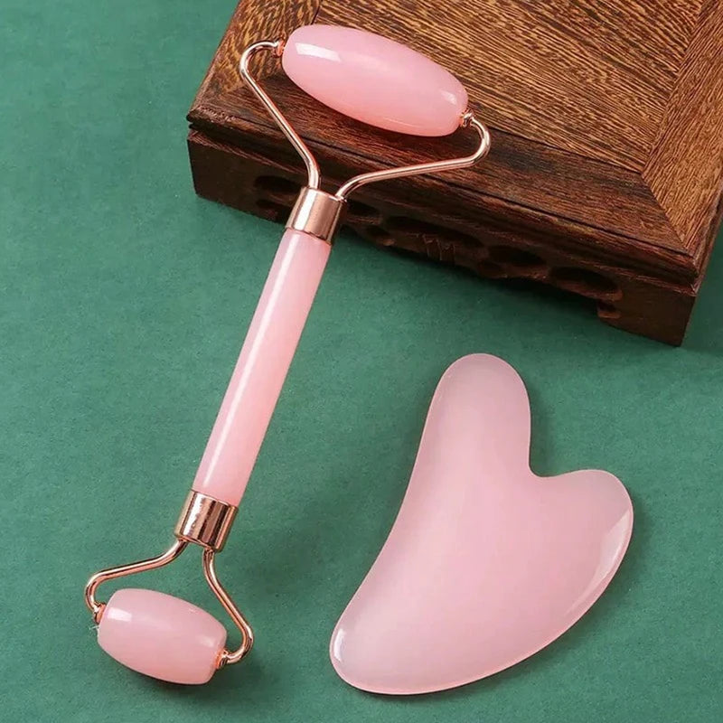 Gezichtsroller & Gua Sha Kit – Complete Lifting Set